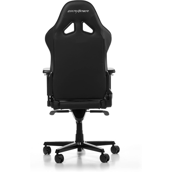 Ігрове крісло DXRacer Gladiator G001, Штучна шкіра, Чорне, до 200 см