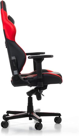 Ігрове крісло DXRacer Gladiator G001, шкірозамінник, чорно-червоне, до 200 см