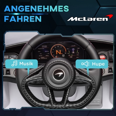 Електромобіль Kinder з дверима-крилами, з дистанційним керуванням, з плавним ходом та світлодіодним підсвічуванням, білий