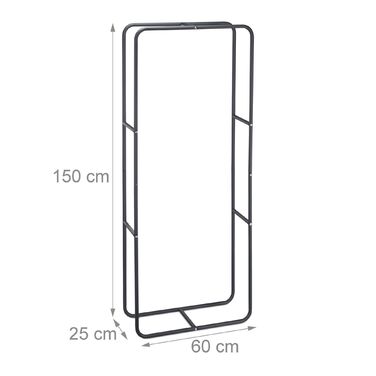 Стильна металева полиця для дров Relaxdays