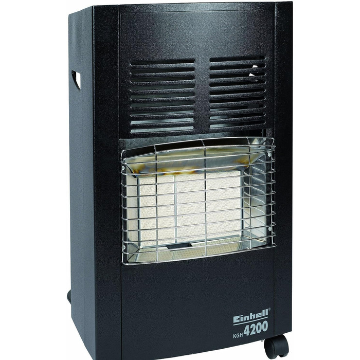 Газовий обігрівач Einhell KGH 4200 Керамічний (4200 Вт) з регулятором тиску газу, чорний