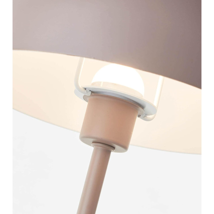 LED настільна лампа Mokebo® 'Leuchtturm' – бездротова, акумуляторна, диммер, USB-C, вінтажний квітковий горщик, тепліше світло, металева, для дому