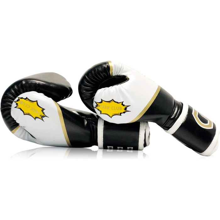 Дитячі боксерські рукавички CKE для 5-12 р 4 унції біло-чорні