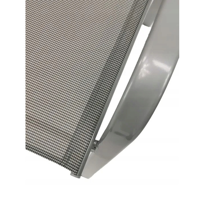 Комплект садових меблів із металу, контрастний сірий, 5 предметів