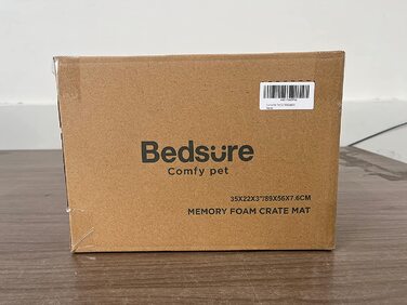 Ортопедична подушка для собаки BEDSURE 648см, лежак для собаки, що миється, піна з ефектом пам'яті, темно-сірий