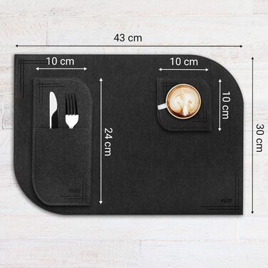 Набір килимків на стіл VILSTO, 18 шт., миючі, для посуду, столових приборів, декор кухні, зеленого кольору