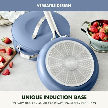 Набір посуду GreenPan Nova 13 предметів: каструлі, сковороди, кришки, синій, антипригарне покриття без PFAS, Oprah's Favorite Things 2024