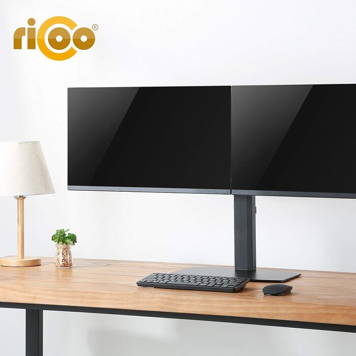Підставка для монітора RICOO 2 монітори, Dual Monitor-Arm, TS3811, TS4111, для моніторів 17-27 дюймів