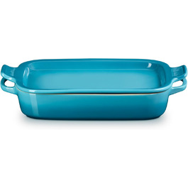 Форма для запікання Le Creuset прямокутна з кришкою-тарілкою, 3 л, вишнево-червоний (Caribbean)