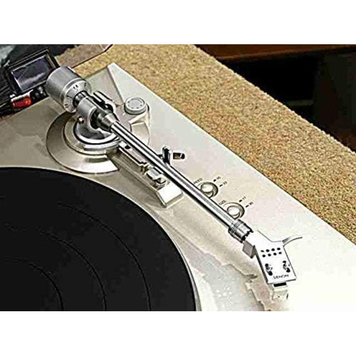 Denon DP-300 F повністю автоматичний програвач вінілових платівок з ремінним приводом, вбудованим фонокоректором, сріблястий