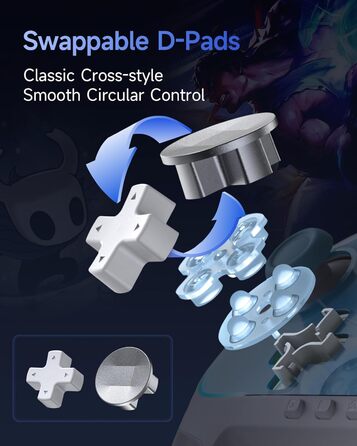 Контролер EasySMX S10 для Switch 2: Wake-up, Joystick, NFC, 1200mAh, знімний D-Pad, магнітні панелі, чорний