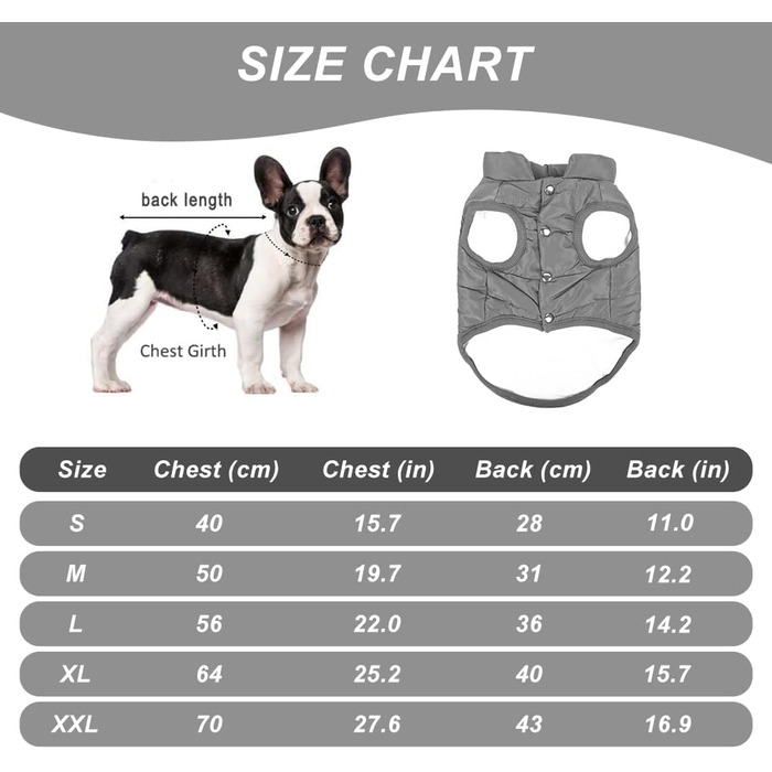 Зимове пальто для собак, тепла куртка, вітрозахисна, флісовий жилет, толстовка для собак (L, сіра)