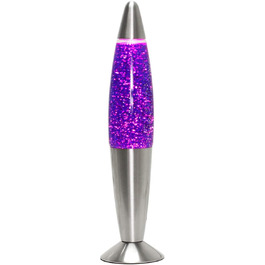 Лава-лампочка фіолетова TIMMY з перемикачем настрою вкл. лампочку E14 36см маленька мерехтлива лампа вітальня