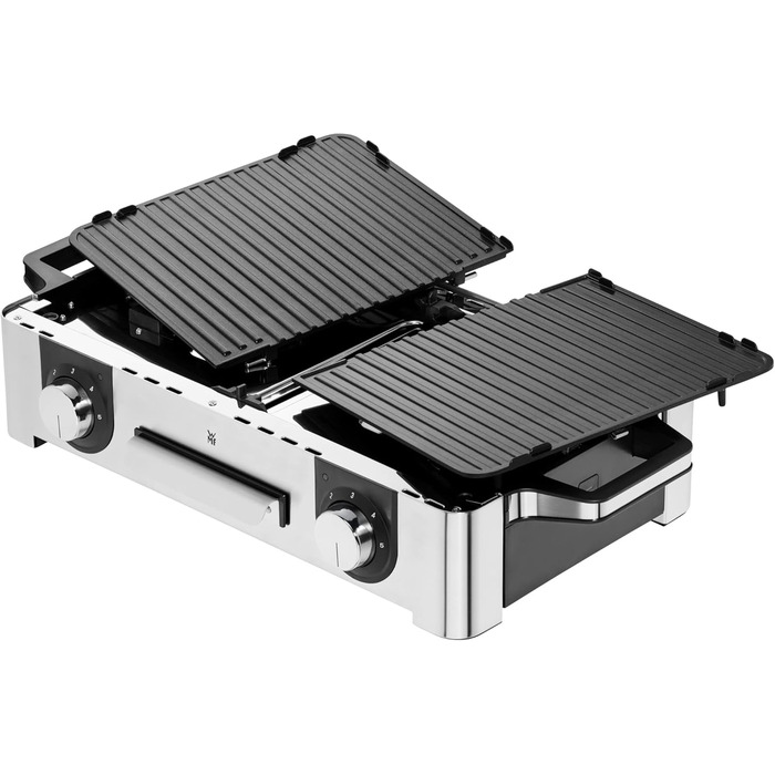 Електрогриль WMF Lono Master Grill 50x28 см з двома зонами нагріву, нержавіюча сталь, для барбекю