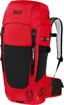 Туристичний рюкзак Jack Wolfskin Unisex Wolftrail 34 Recco (один розмір, Adrenaline Red)