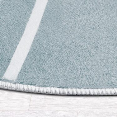 Домашній дитячий килимок Paco, килимок для дитячої кімнати, круглий ігровий килимок, дитячий килимок, що миється при температурі до 30 градусів, голова лева, голова ведмедя, сучасне прикраса, розмір колір (діаметр 100 см, круглий, Сірий 2)