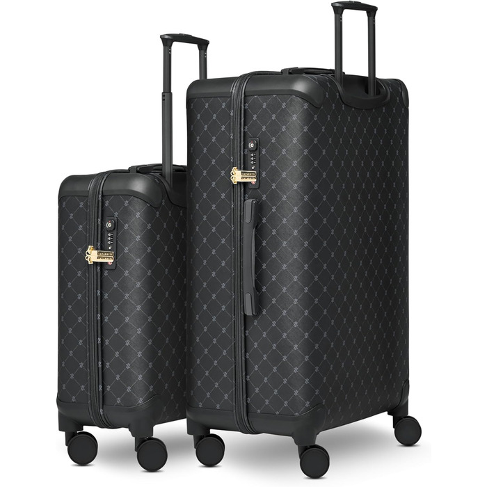 Набір валіз Lazarotti Palermo (S+L) 2 шт. | Чорний | 55 см + 79 см | TSA-замок, захист кутів, легкий гібридний матеріал