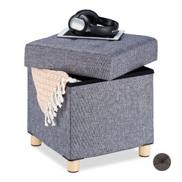 Relaxdays Пуф з місцем для зберігання