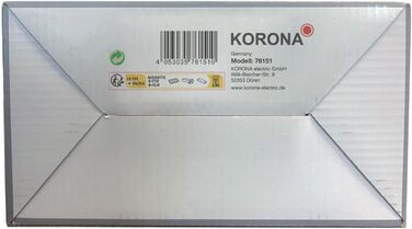 Кухонні ваги Korona 76151 Ретро Paul, вантажопідйомність 5 кг, градуювання 20 г, лоток для зважування з нержавіючої сталі, функція тари