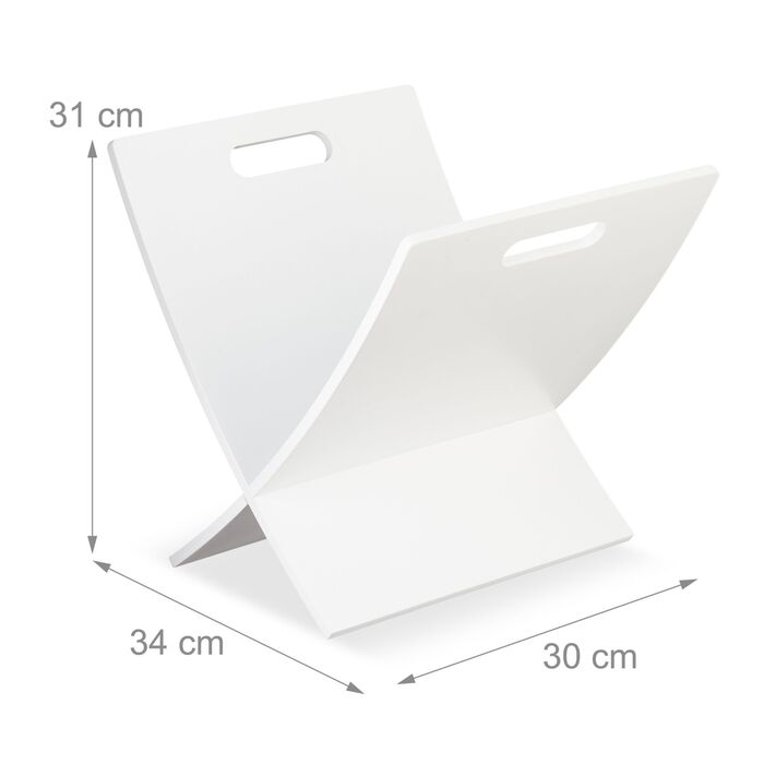 Підставка для газет з дерева Relaxdays