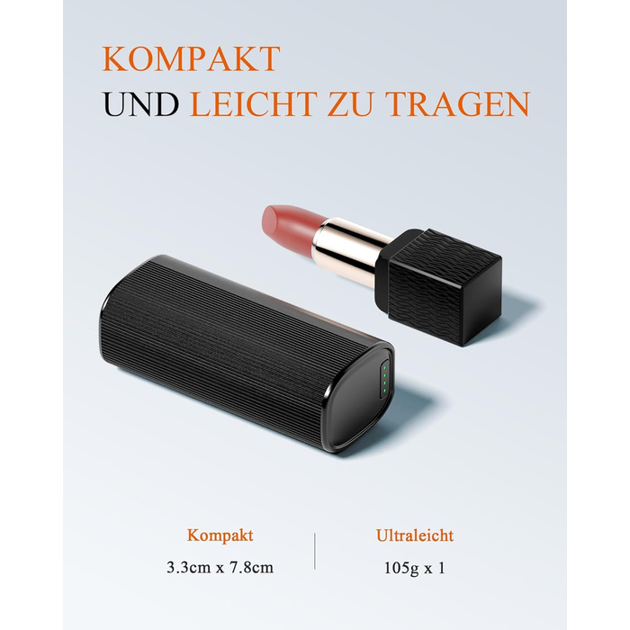 Електричні грілки для рук KINREECELL 10000mAh, 2 шт., з магнітним з'єднанням, зарядний кейс, 4 режими нагріву, до 55°C, тривалий час роботи, портативні
