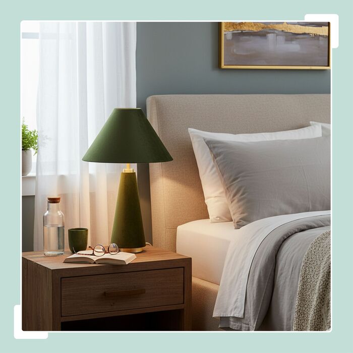 Лампа настільна Relaxdays з абажуром з оксамиту