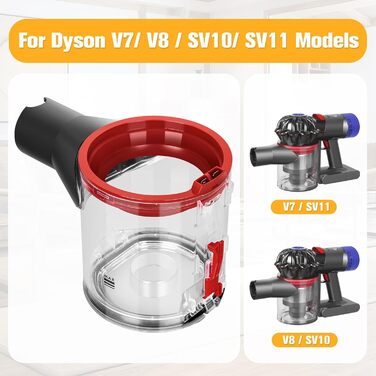 Заміна контейнера для пилу RUKHOOL для Dyson V7 V8, номер деталі 967699-01, аксесуари для пилососа.