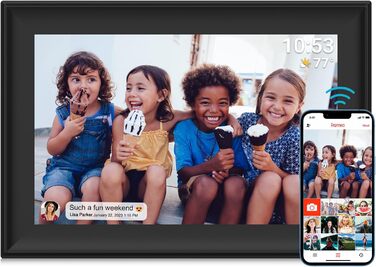 Цифровий фоторамка з Wi-Fi, 10.1 дюйма, сенсорний екран, 32GB, автоповорот, Frameo WiFi 02
