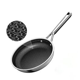 Набір сковорідок DiamondTitan Edelstahl 3 шт. (20+24+28 см), антипригарне покриття кераміка, для всіх плит, з лазерним тисненням, холодна ручка, придатні для миття в посудомийній машині