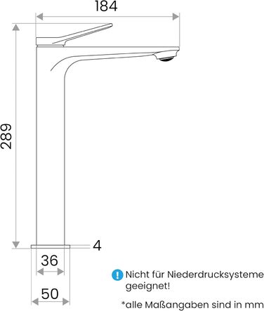 Чорний матовий змішувач для умивальника Bächlein Aldeya - набір для монтажу, сучасний дизайн