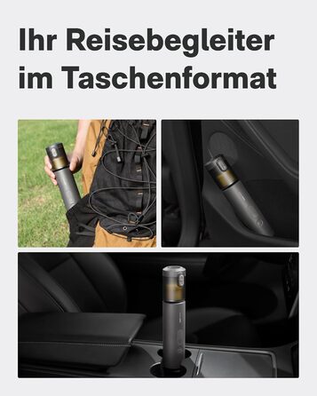 Акумуляторний ручний пилосос HOTO 20000Па 4-в-1 для авто, дому та клавіатури, бездротовий міні-пилосос з функцією обдуву