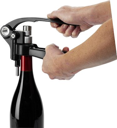 Набір викруток для вина Le Creuset з різаком для ковпачків, чорний/сріблястий, метал