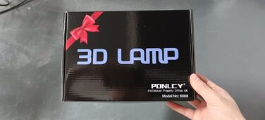 Світлодіодна лампа-ілюзія PONLCY 3D, Світлодіодний приліжковий світильник, настільна лампа для спальні, 7 кольорів, світлодіодна настільна лампа USB, подарунки на день народження для дітей, прикраса для дому