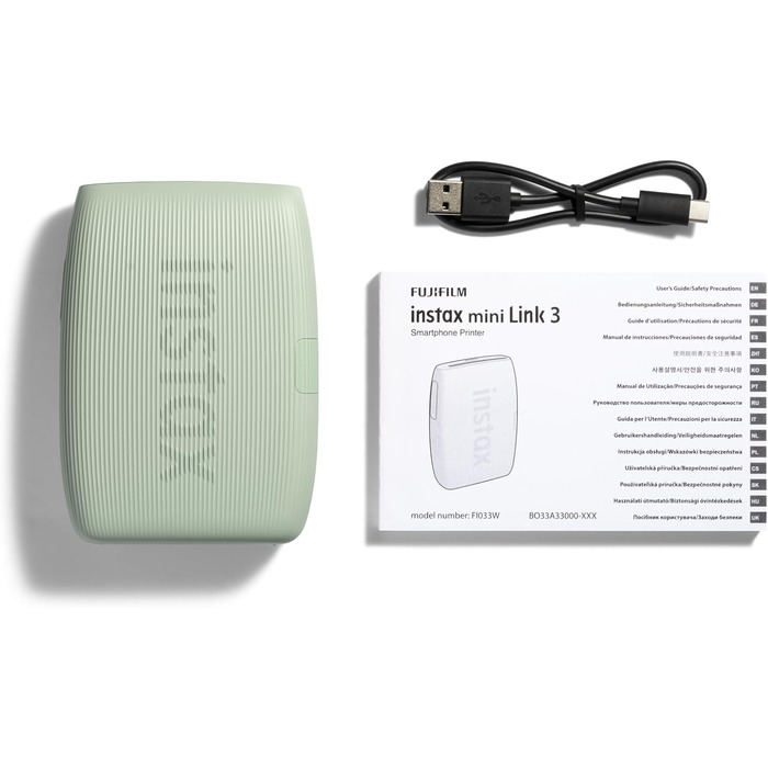 Фотопринтер INSTAX mini Link 3, Sage Green - друкуйте фото зі смартфона