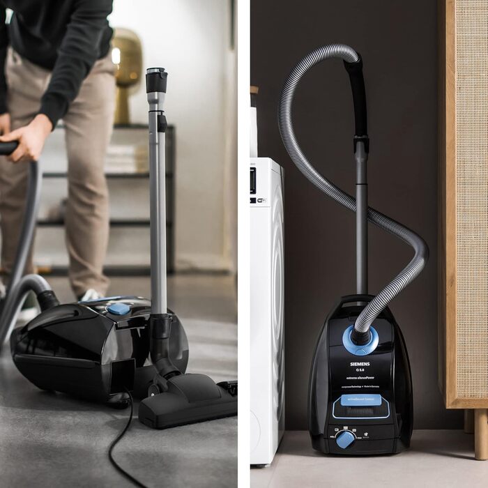 Пылесос Siemens Staubsauger Q5.0 Extreme silencePower VSQ5X500: для алергіків, з великою насадкою, 650 Вт, чорний