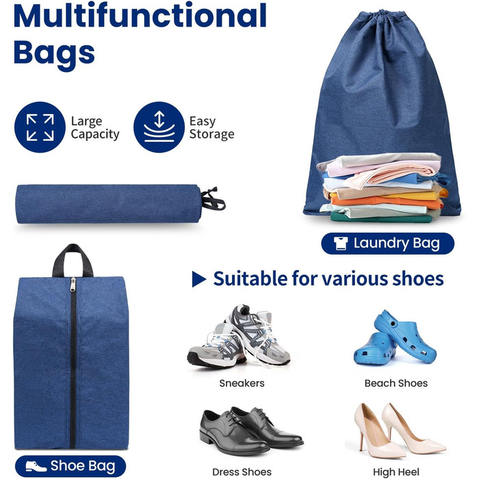 Набір компресійних органайзерів для подорожей з сіткою, 4 шт, розширювані куби для пакування речей у валізу, бірюзовий