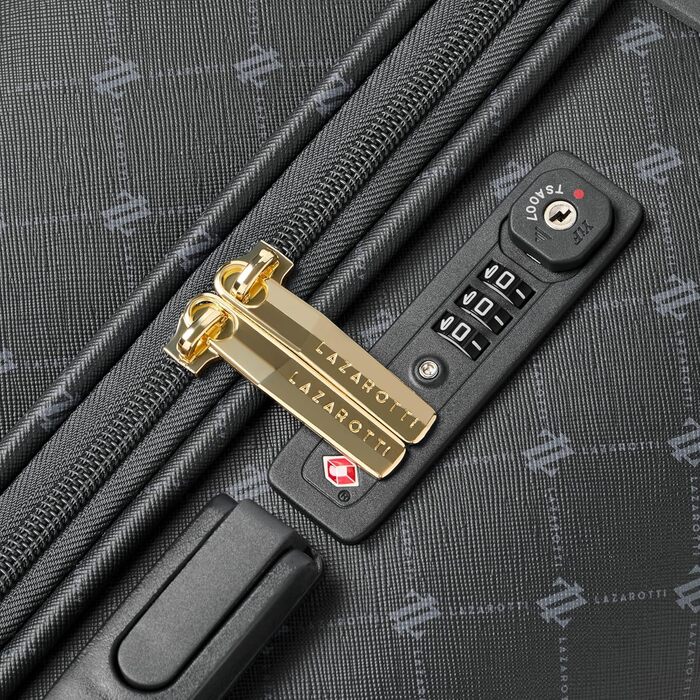 Набір валіз Lazarotti Palermo (S+L) 2 шт. | Чорний | 55 см + 79 см | TSA-замок, захист кутів, легкий гібридний матеріал