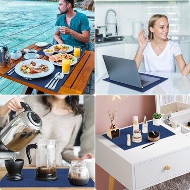 Набори серветок на стіл, тканинні, 8 шт., Бордовий колір, стійкі до тепла, легко миються