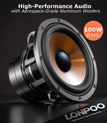 LONPOO LP-42S/LP-42M-BR: Компактні Bluetooth колонки з USB, AUX та виходом на навушники | 30W, 3-дюймовий динамік, дерев'яний корпус