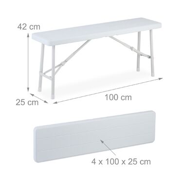 Набір з двох дерев'яних табуреток Relaxdays