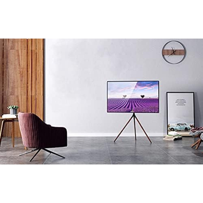 Підставка для телевізора TECHLY 49-70 дюймів для LCD/LED/Plasma, темний горіх