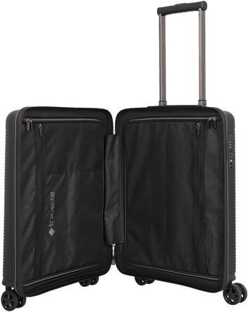 Набір валіз Travelite Roomer 2 шт. (L/M) з TSA замком, чорний: міцні валізи з розширенням, ручна валіза 55 см