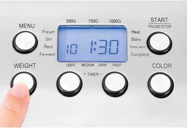 Професійний хлібопекарський автомат Design Brotbackautomat Pro, чорний/сріблястий