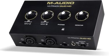 Аудіоінтерфейс M-Audio M-Track Duo для запису, стрімінгу та подкастів - 2 XLR/Line входи, 192kHz, з програмним забезпеченням