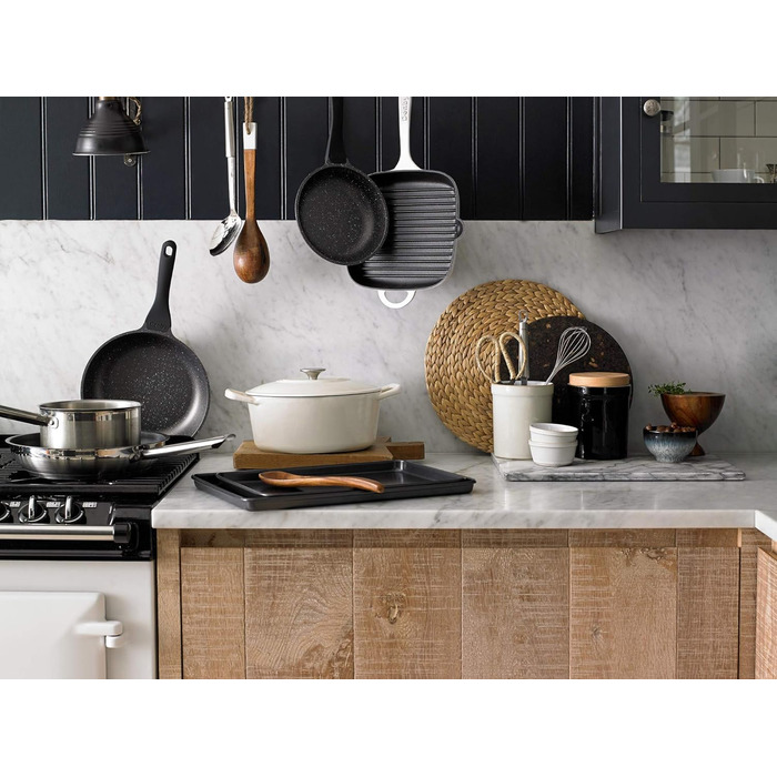 Сковорода-гриль Denby Halo 25 см, чавун, Natural Canvas