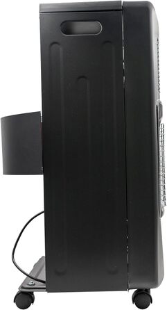 Газовий та електричний обігрівач 4200 Вт гібридний з газовим регулятором | для використання в приміщенні та на вулиці (газовий обігрівач тільки на вулиці) | підходить для балонів бутан/пропан до 11 кг | з підключенням до електромережі