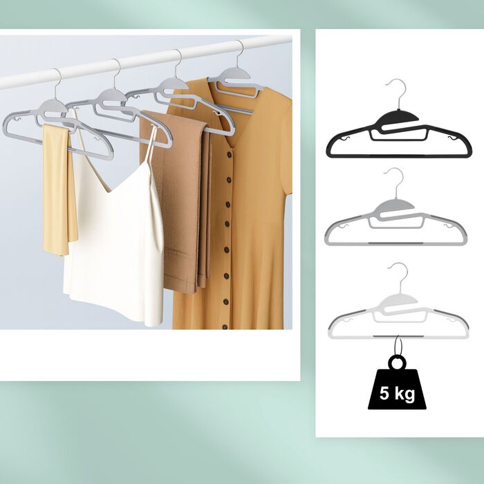 Набір гумових вішалок для одягу Relaxdays