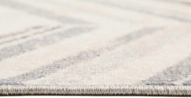 Шедлатий килим Esprit Home, In & Outdoor - доріжка для тераси, балкона, кухні, вітальні, кабінки (сіро-бежевий, 80 x 150 см)