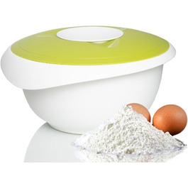 Набір для випічки Westmark Back-Set 4 шт. (Миска, Quirltopf, мірна склянка, скребок/деформувач), пластик, білий/червоний/прозорий