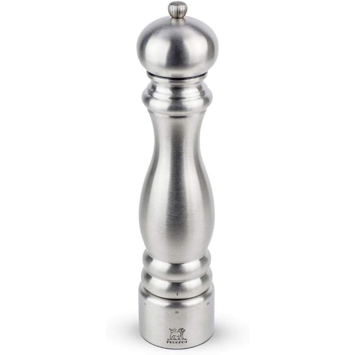 Нержавіюча сталь, 6.97x6.97x30 см, срібло, 32517 Paris Chef Pepper Mill